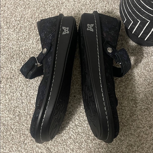 Stylish Black Women's Shoes Alegria Belle Desert Black Leather Mary size 10.5 - Picture 5 of 11